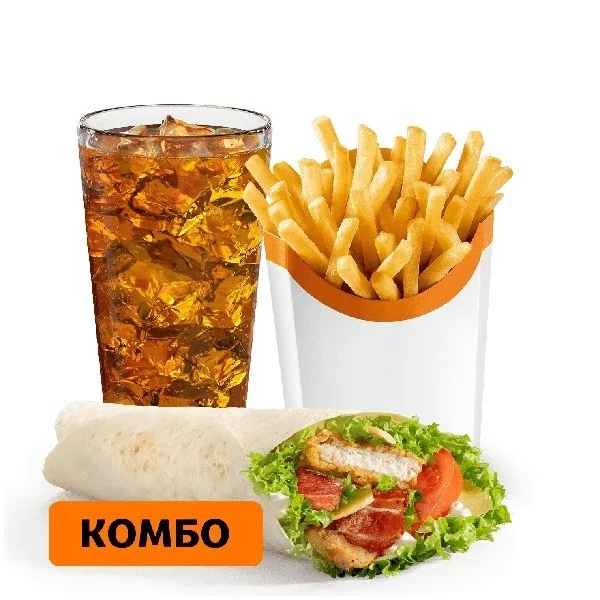 Цезарь Ролл с беконом Комбо во «Вкусно - и точка» во «Вкусно - и точка»