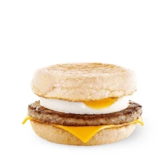 Маффин с яйцом и свиной котлетой