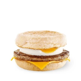 Маффин с яйцом и свиной котлетой